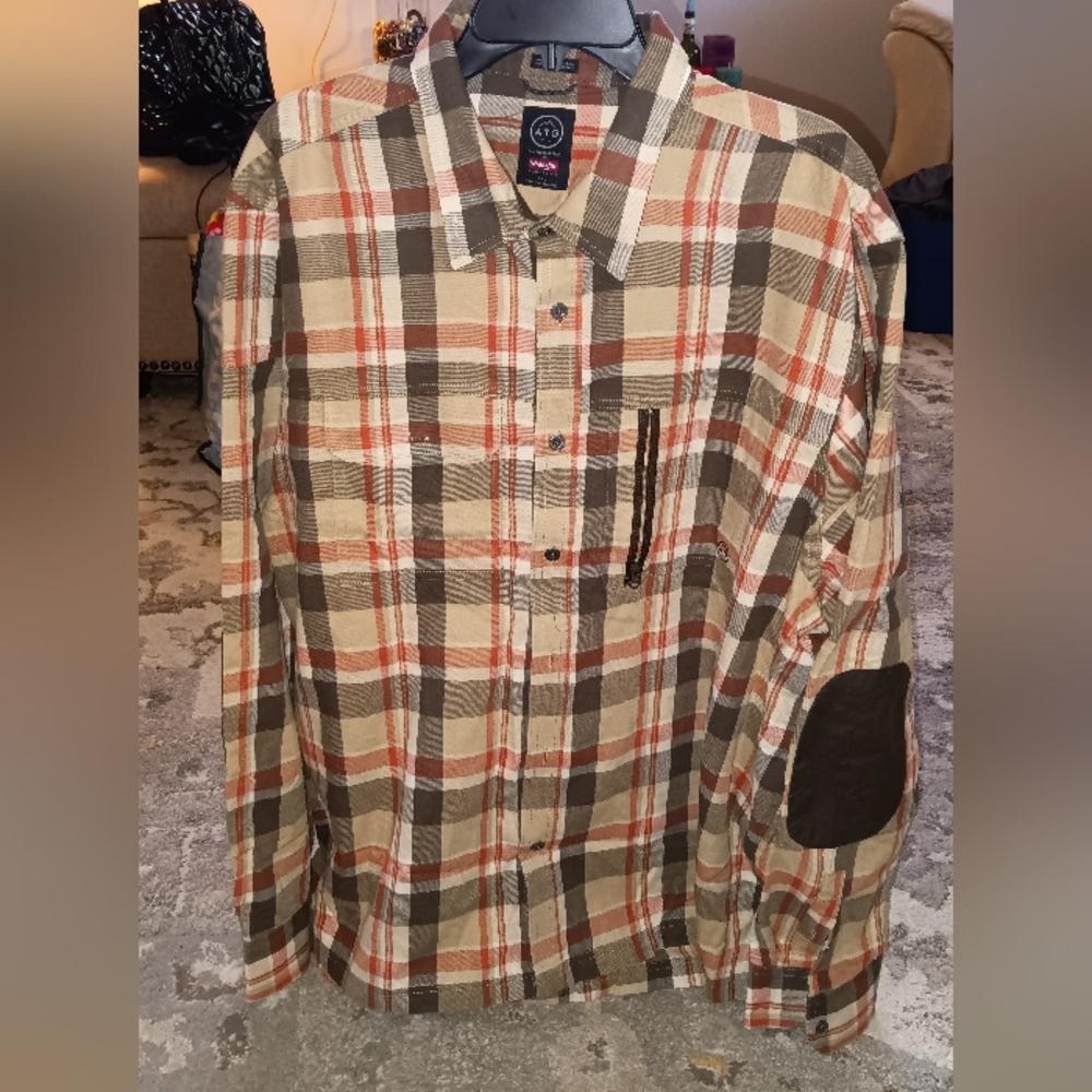 Men's Wrangler ATG XXL All Terrain Gear Bttndwn,New Wout Tags Perf Cond Nev Worn
